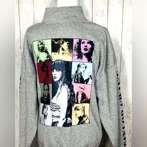 ERAS tour half zip gray sweatshirt